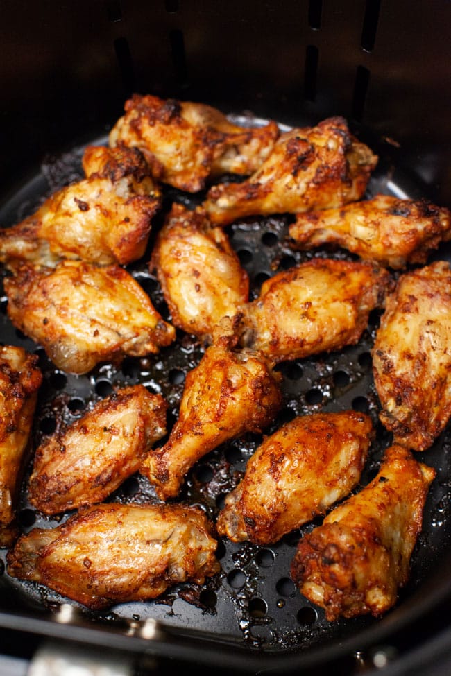 Buffalo Air Fryer Chicken Wings from thelittlekiitchen.com