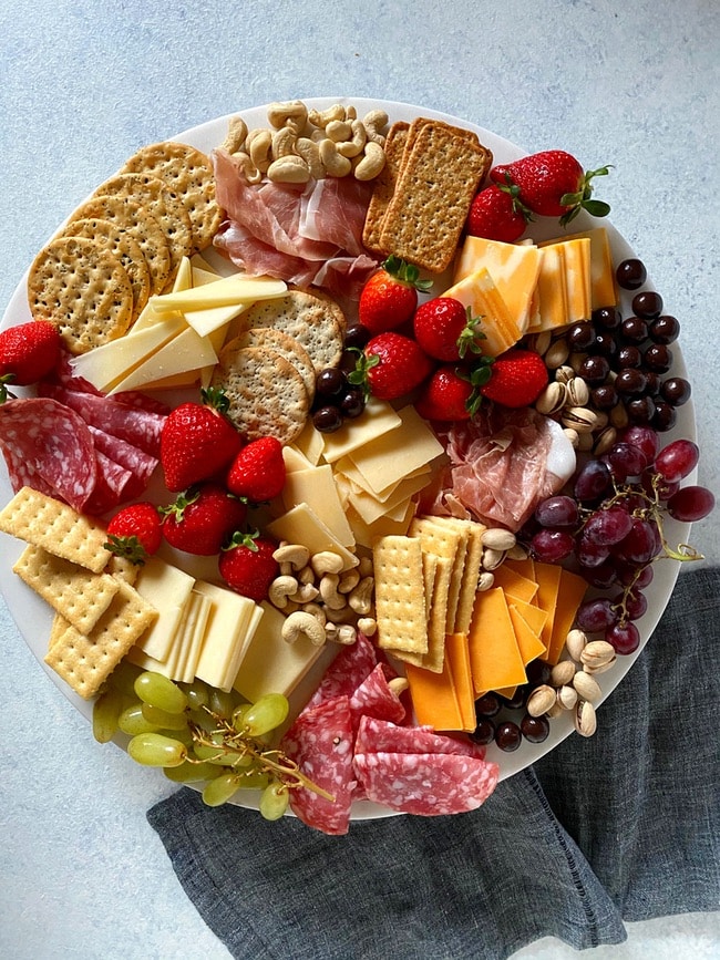 Meat and Cheese Board from thelittlekiitchen.com
