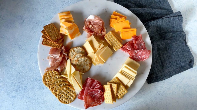 Meat and Cheese Board from thelittlekiitchen.com