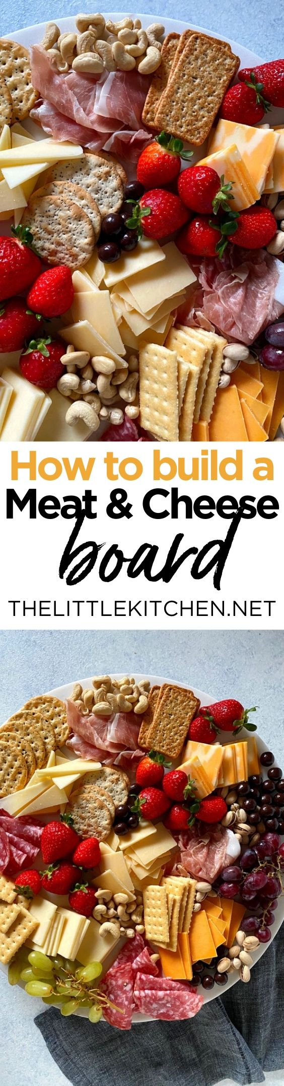 How to Build a Meat and Cheese Board from thelittlekiitchen.com