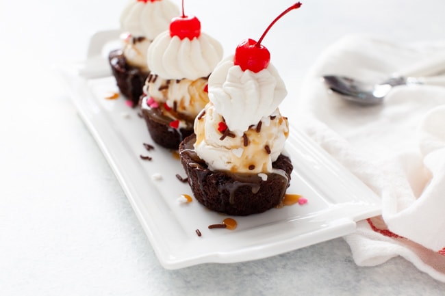 Brownie Cups from thelittlekiitchen.com