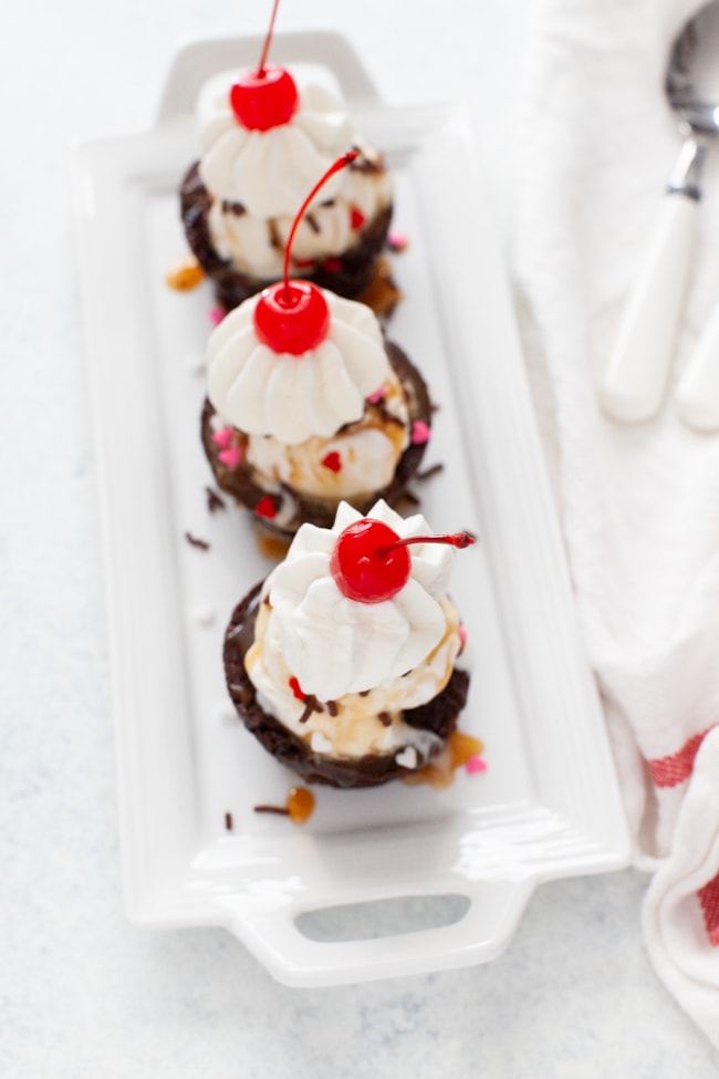 Brownie Cups from thelittlekiitchen.com