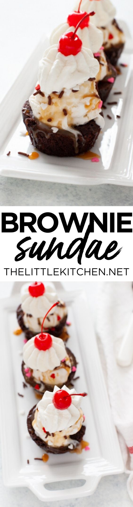 Brownie Sundae from thelittlekiitchen.com
